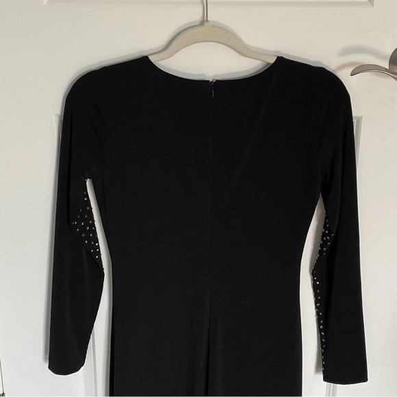 Calvin Klein Rhinestone Embellished Evening Gown/Black - 29703 - Picture 9 of 15